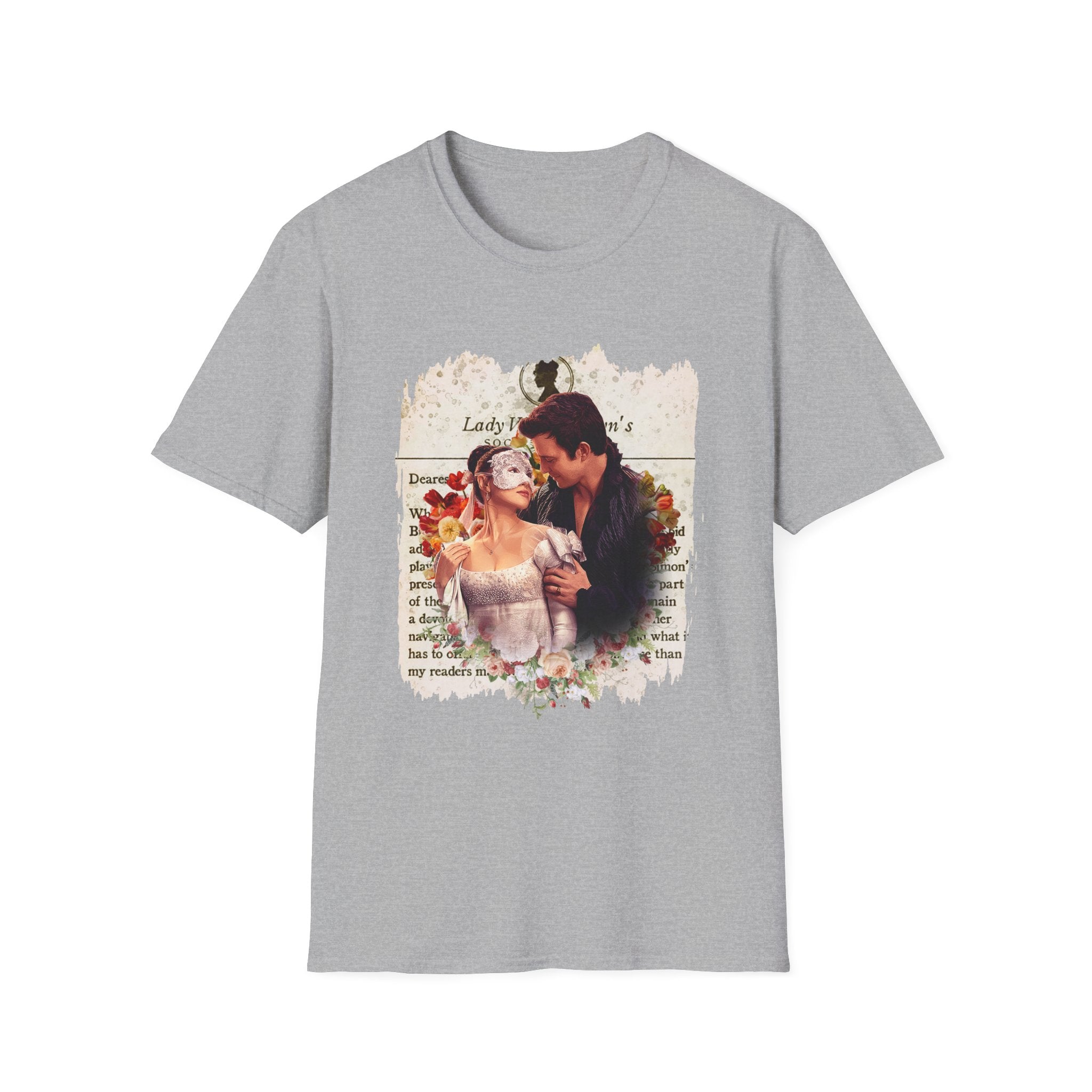 Benedict Bridgerton & The Lady In Silver Sophie Baek Lady Whistledown Society Papers T-Shirt