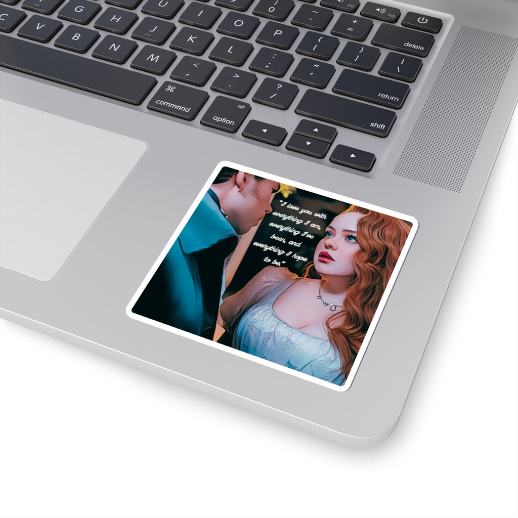 I Love You With Everything I Am Colin & Penelope Netflix Bridgerton Sticker