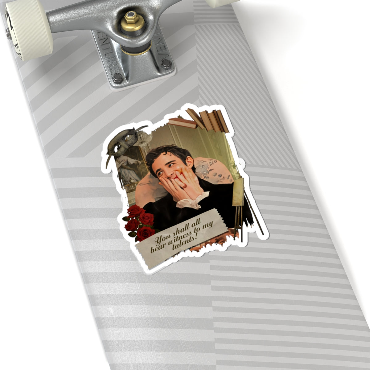 You Shall All Bear Witness To My Talents Benedict Bridgerton Quote Netflix Sticker
