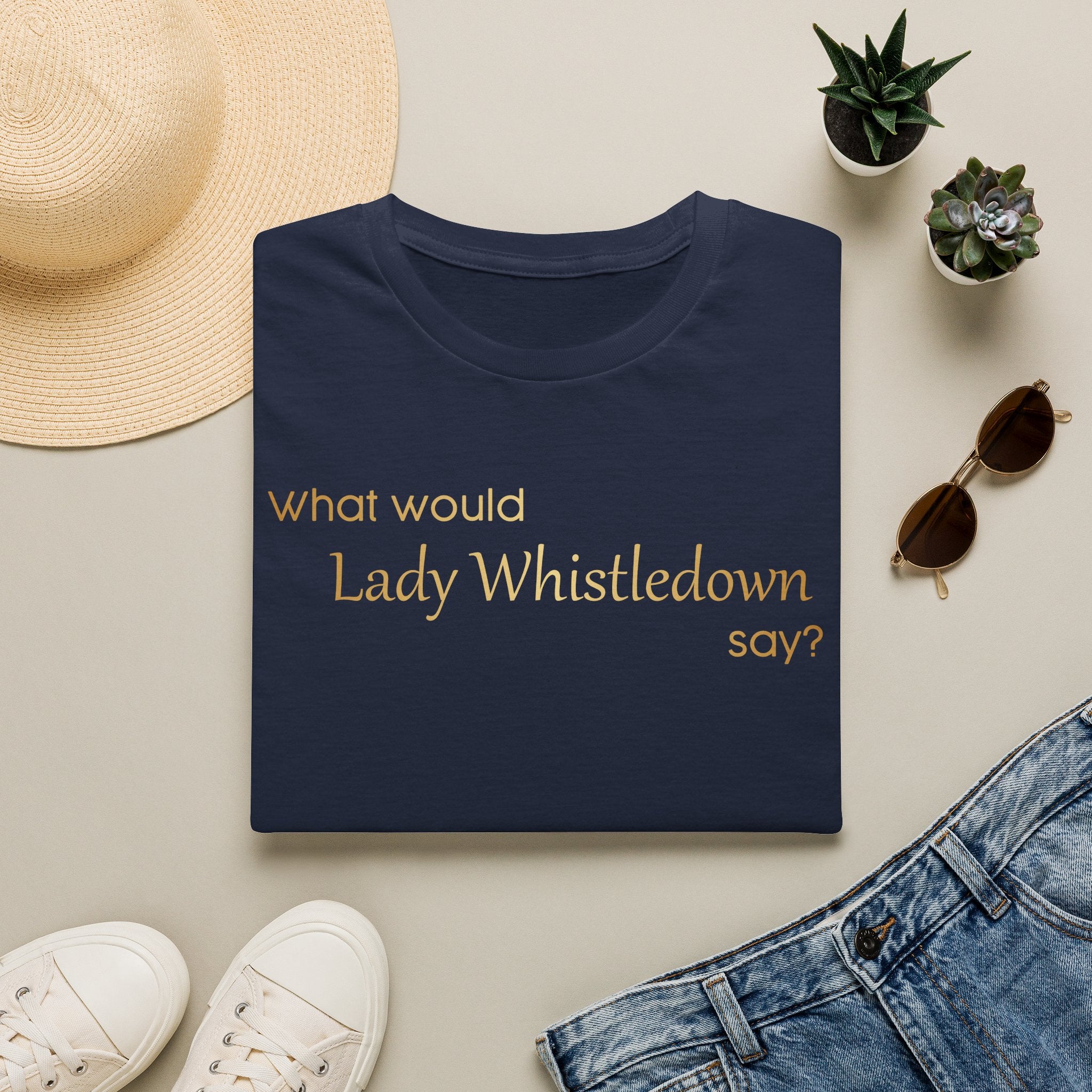 What Would Lady Whistledown Say? Bridgerton Netflix T-Shirt