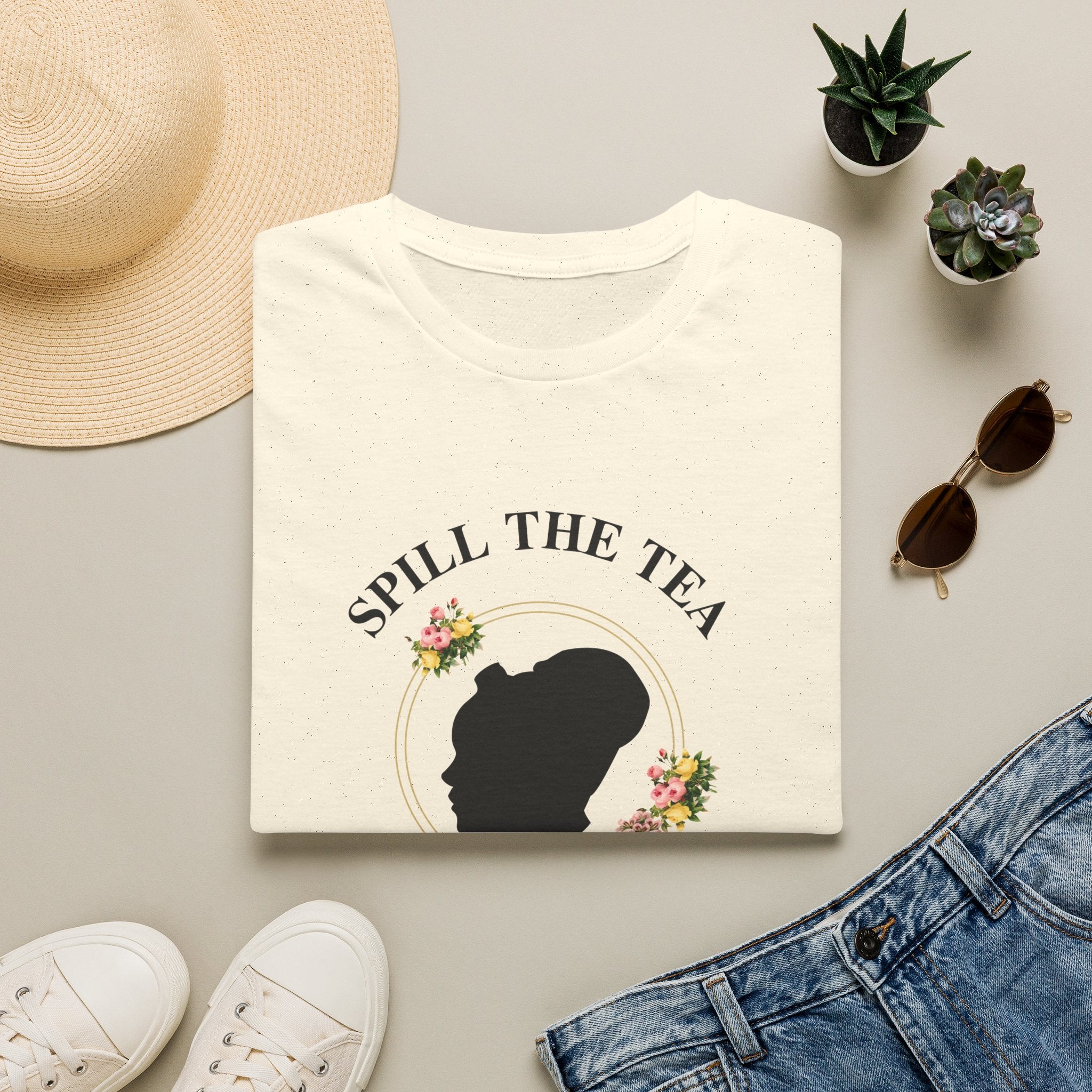 Spill The Tea Lady Whistledown Society Papers Bridgerton Netflix T-Shirt