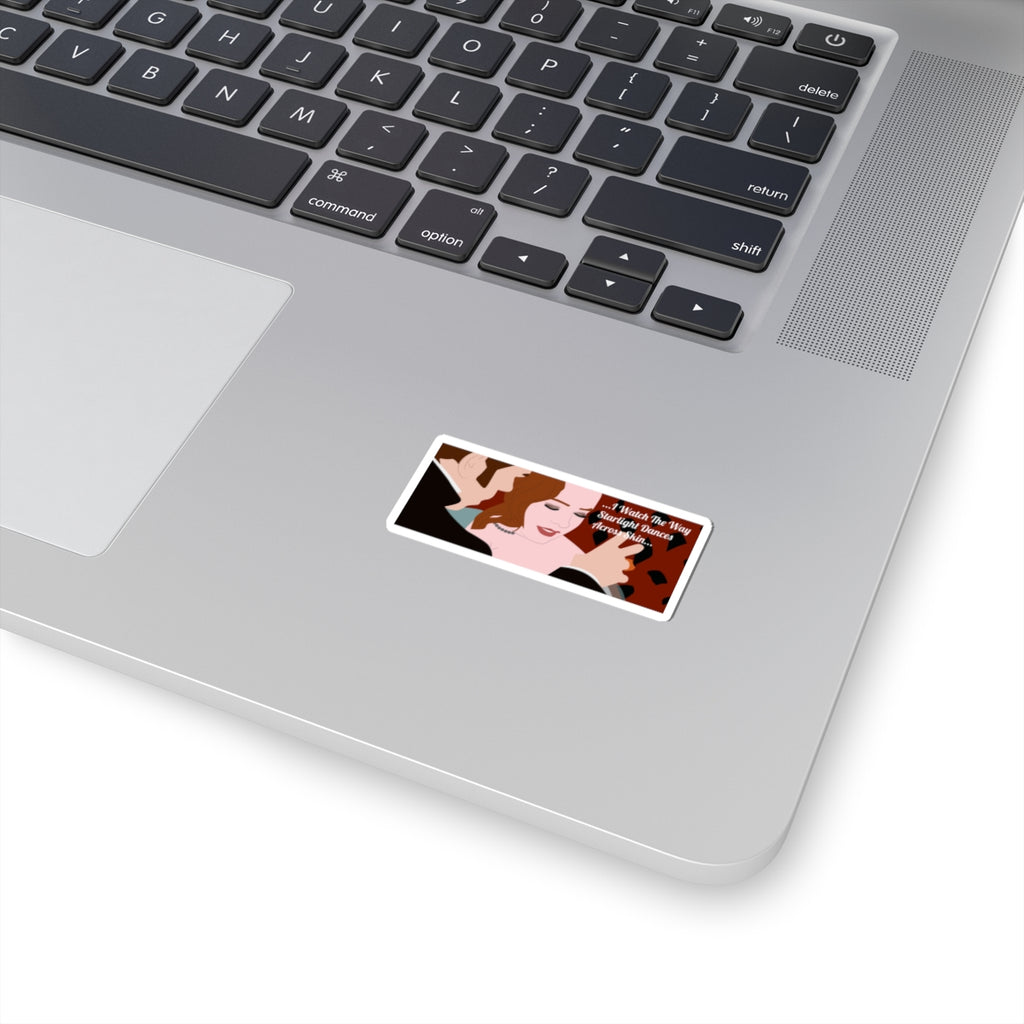 I Watched The Way Starlight Dances Across Skin Colin & Penelope Birdgerton Netflix Sticker