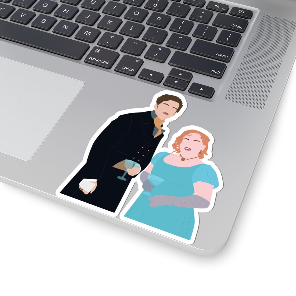 Penelope and Colin Bridgerton Polin Netflix Sticker