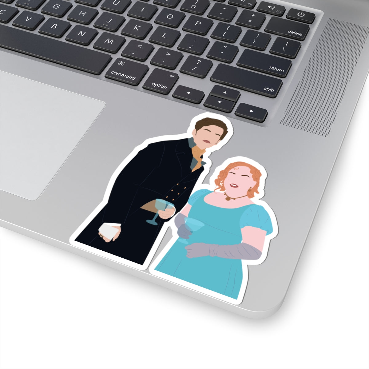Penelope and Colin Bridgerton Polin Netflix Sticker