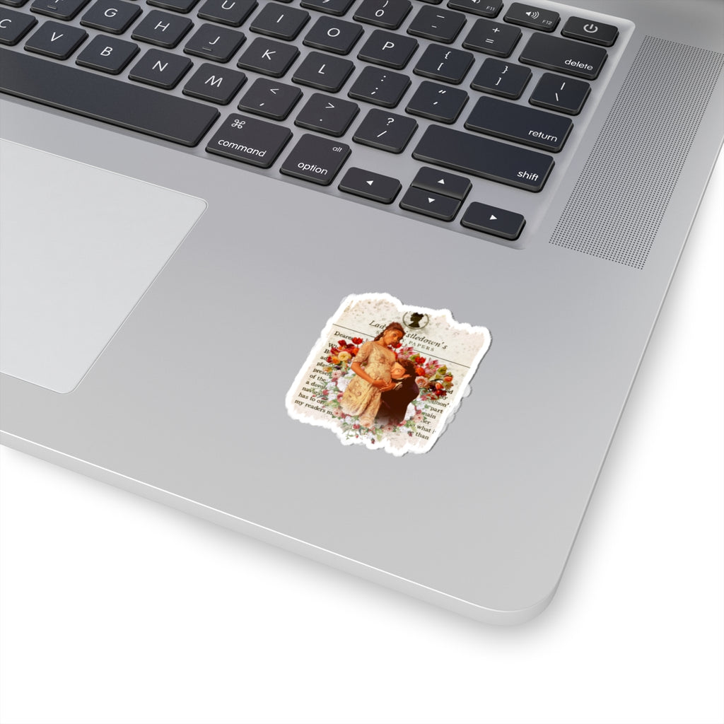 Anthony Bridgerton & Kate Bridgerton Pregnant Lady Whistledown Society Papers Netflix Sticker