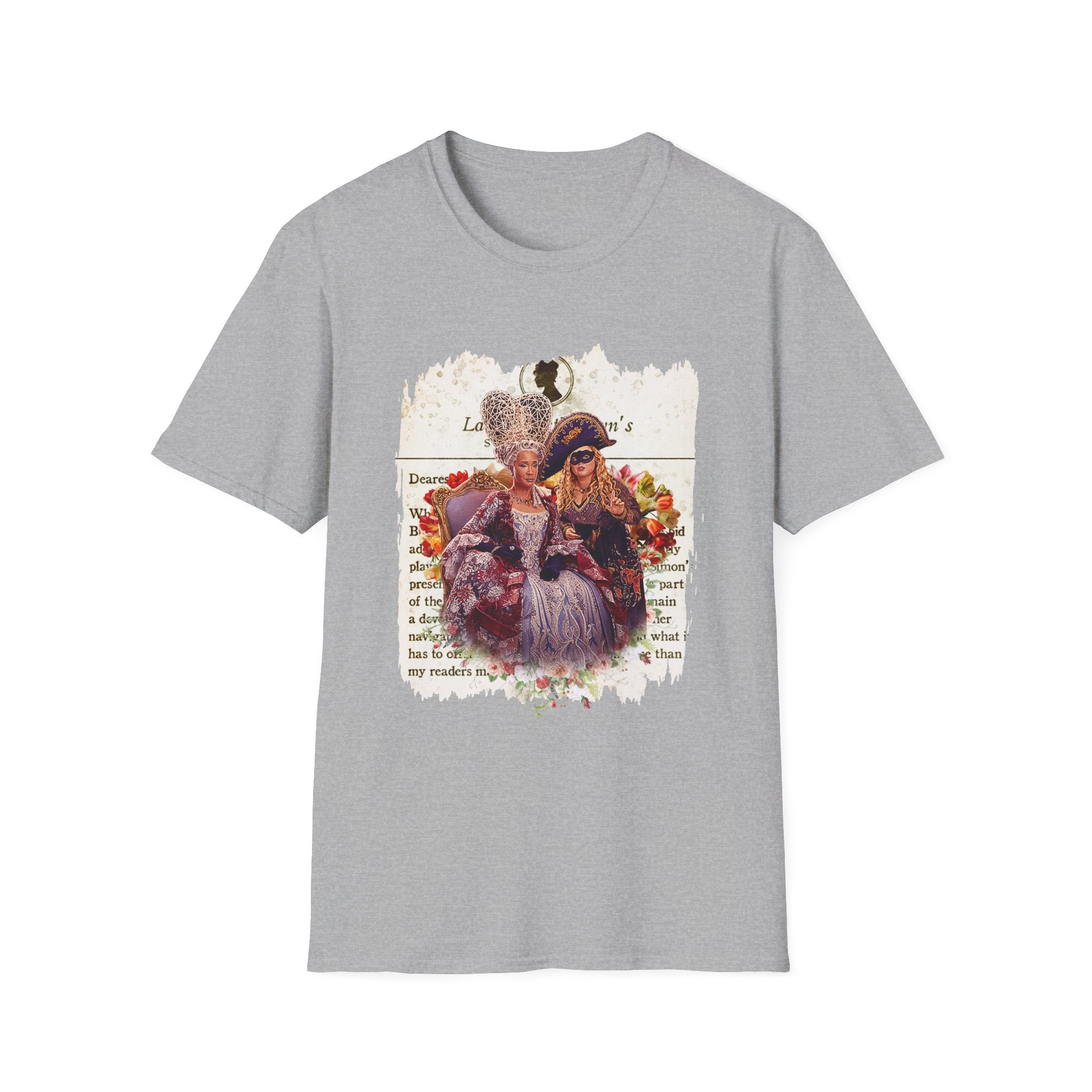 Queen Charlotte & Penelope Bridgerton Lady Whistledown Society Papers Netflix T-Shirt