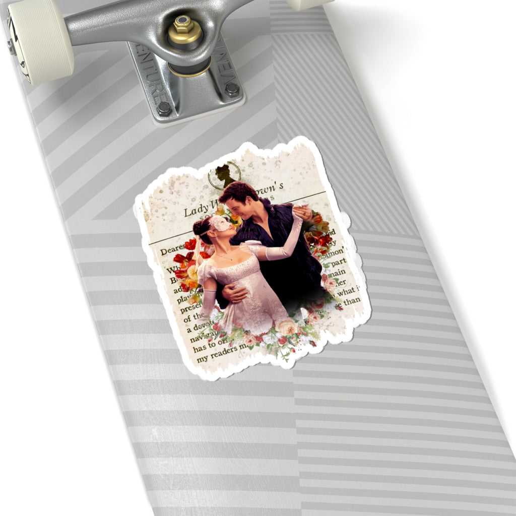 Benedict Bridgerton & Sophie Baek Lady In Silver Lady Whistledown Society Papers Netflix Sticker