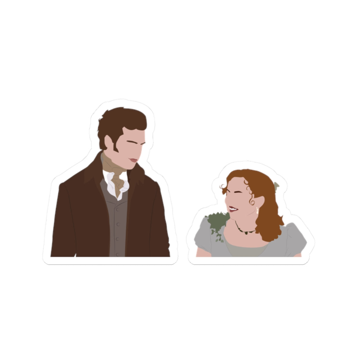 Bridgerton Netflix Colin Bridgerton & Penelope Featherington Polin Sticker