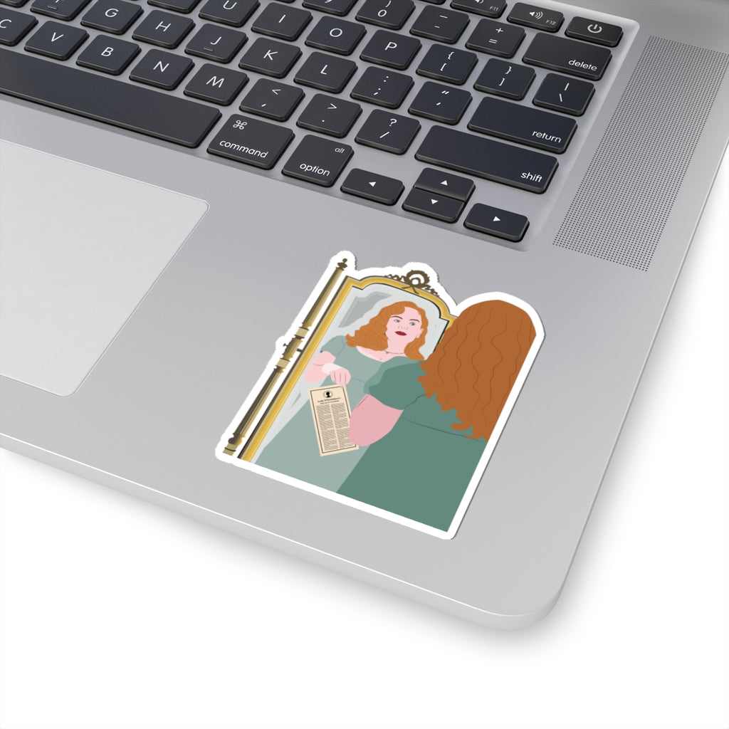 Penelope Featherington Mirror Bridgerton Netflix Sticker