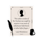 This Author Wonders If Ms. Penelope Was Caught By Surprise Lady Whistledown Bridgerton Netflix Stickers