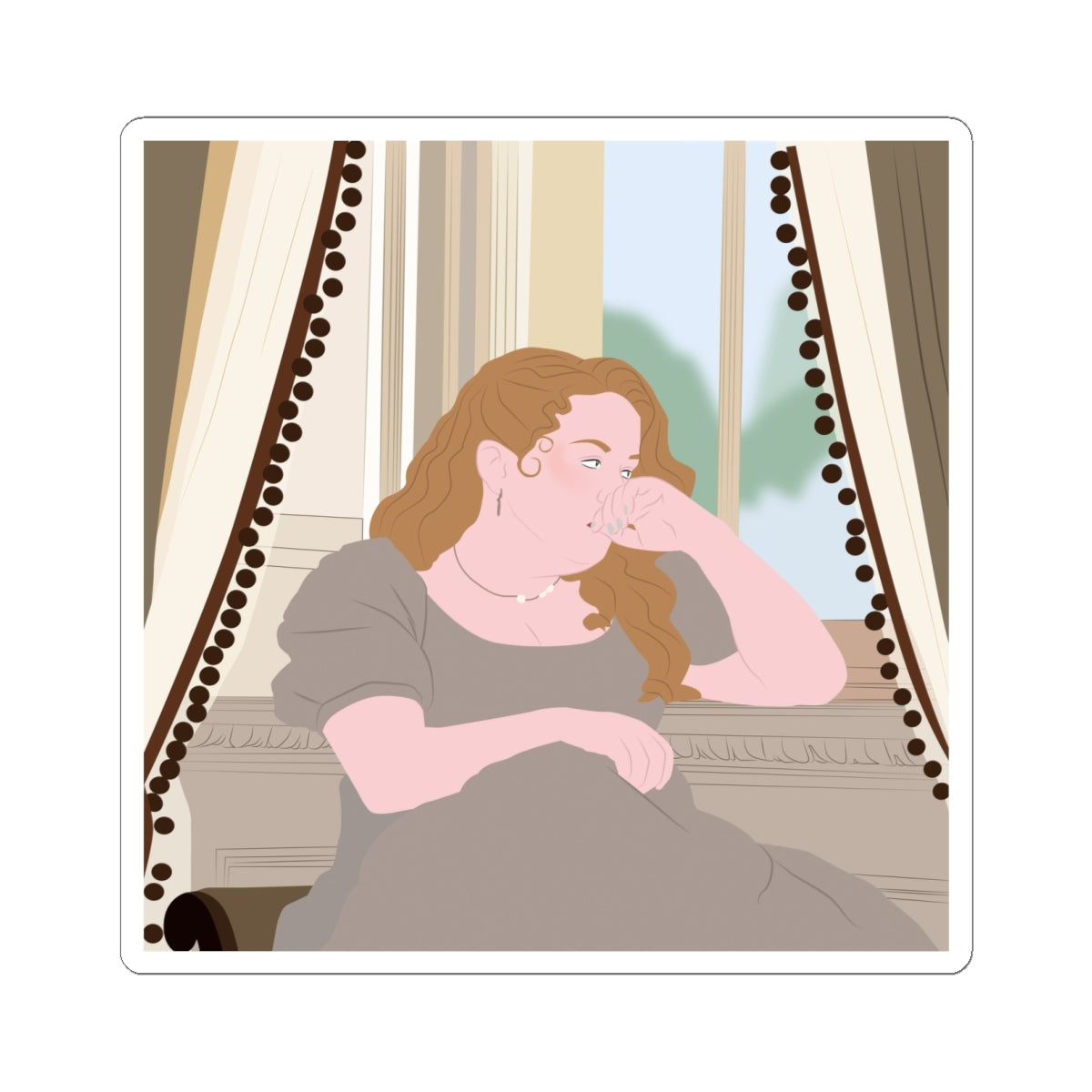 Penelope Featherington Bridgerton Netflix Season 3 Sticker