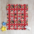 George & Charlotte Christmas Bridgerton Netflix Throw Blanket