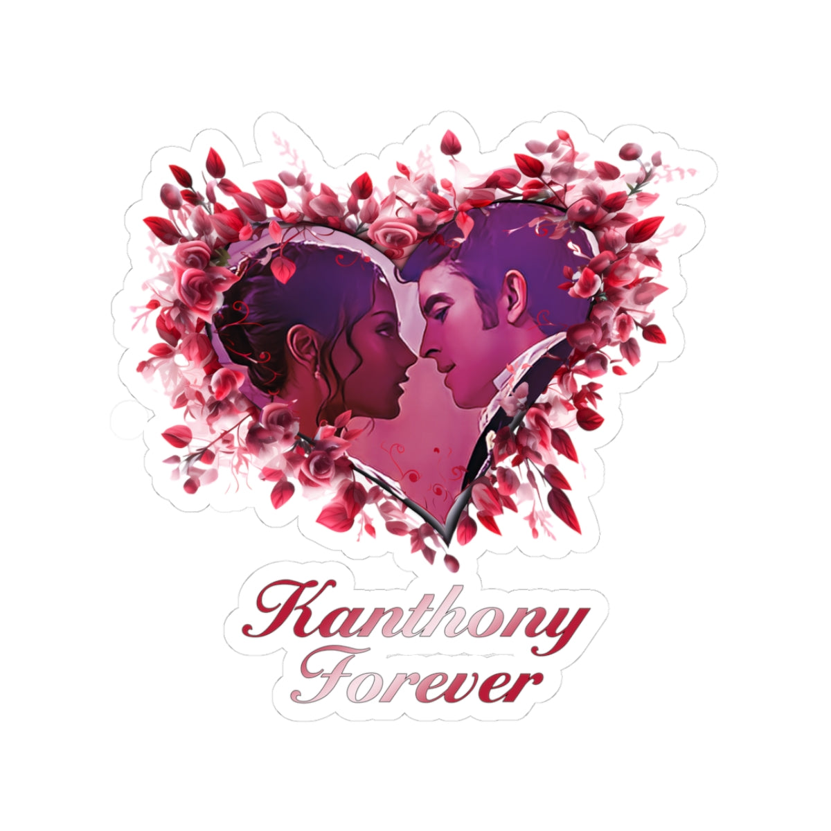 Kanthony Forever Valentine's Day Heart Bridgerton Netflix Sticker