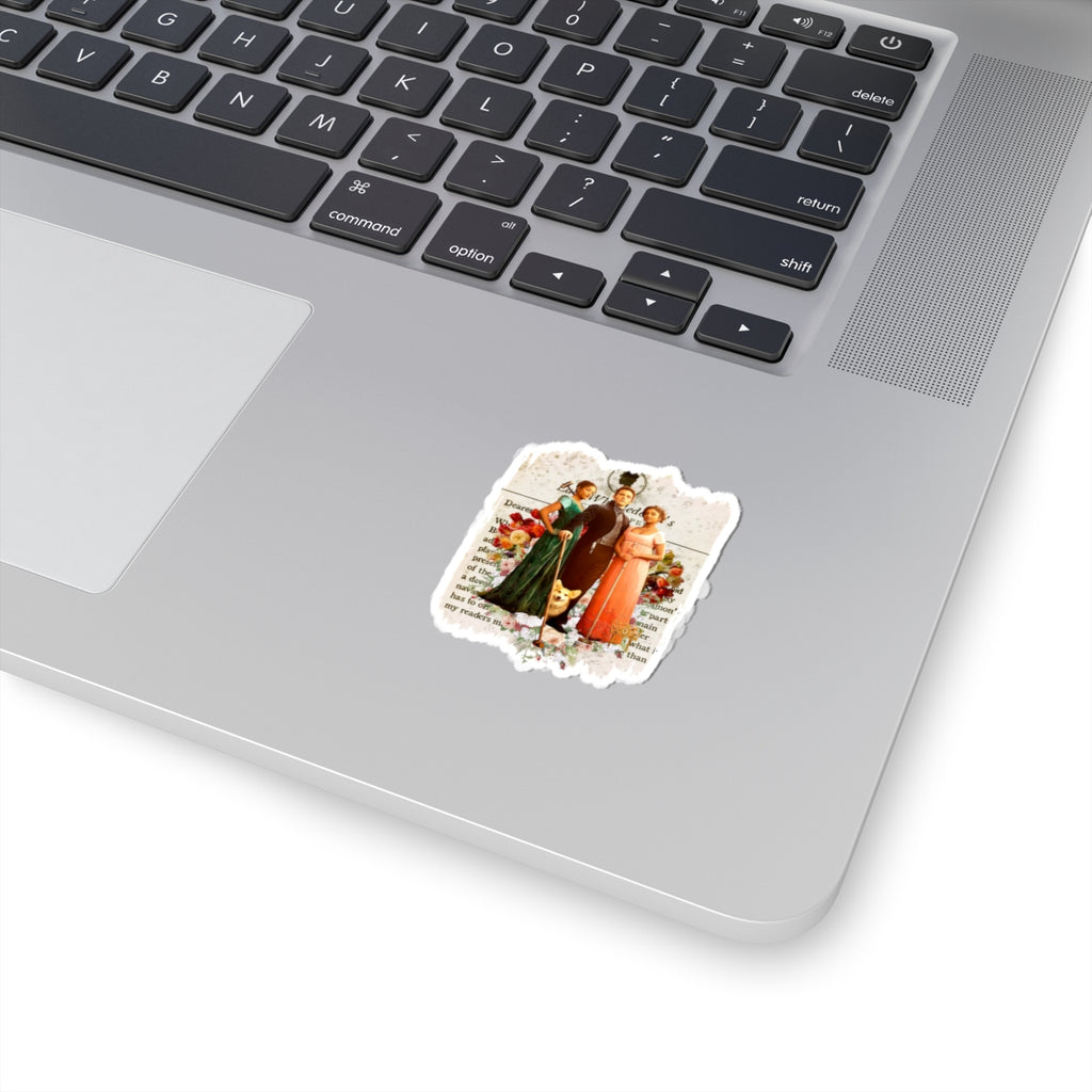 Anthony Bridgerton, Kate & Edwina Sharma & Newton Lady Whistledown Society Papers Netflix Sticker