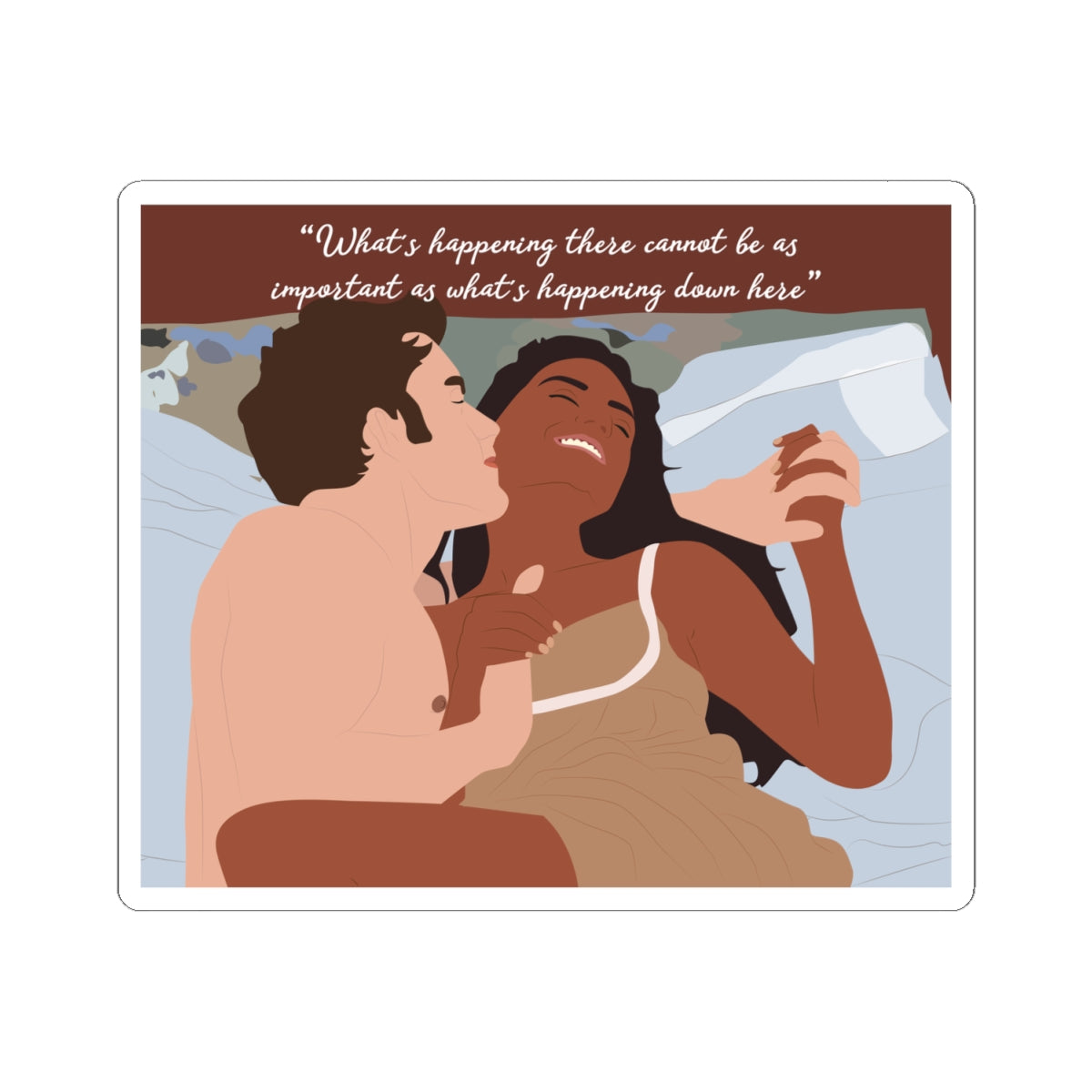What's Happening There Cannot Be As Important As What Happening Down Here Kanthony  Bridgerton Netflix Sticker