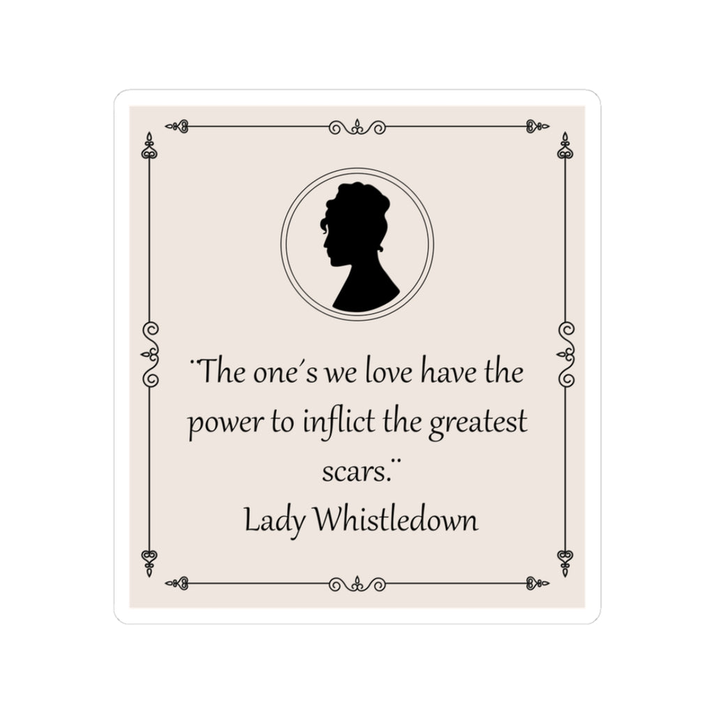 The One's We Love Have The Power Lady Whistledown Bridgerton Netflix Sticker