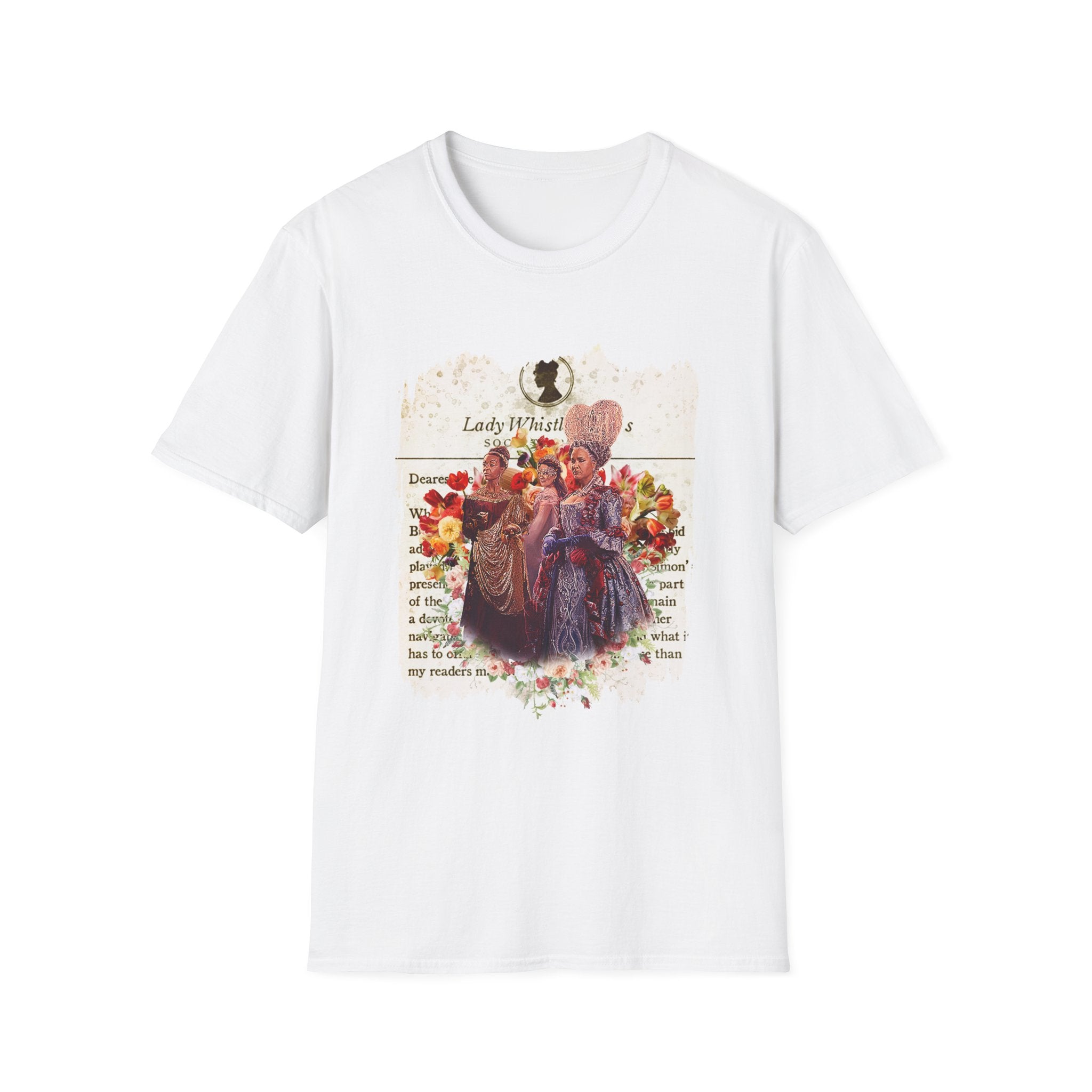 Queen Charlotte, Lady Danbury & Violet Bridgerton Masquerade Ball Lady Whistledown Society Papers Netflix T-Shirt