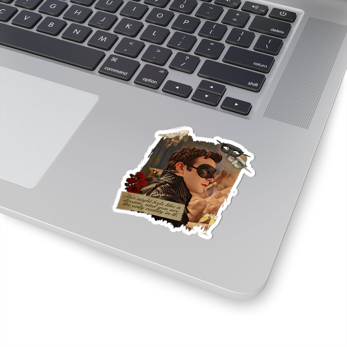 This Night Feels Like A Dream Benedict Bridgerton Masquerade Ball Quote Netflix Sticker