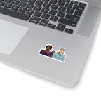 Francesca & Michaela Stirling Holding Hands Cartoon Sticker