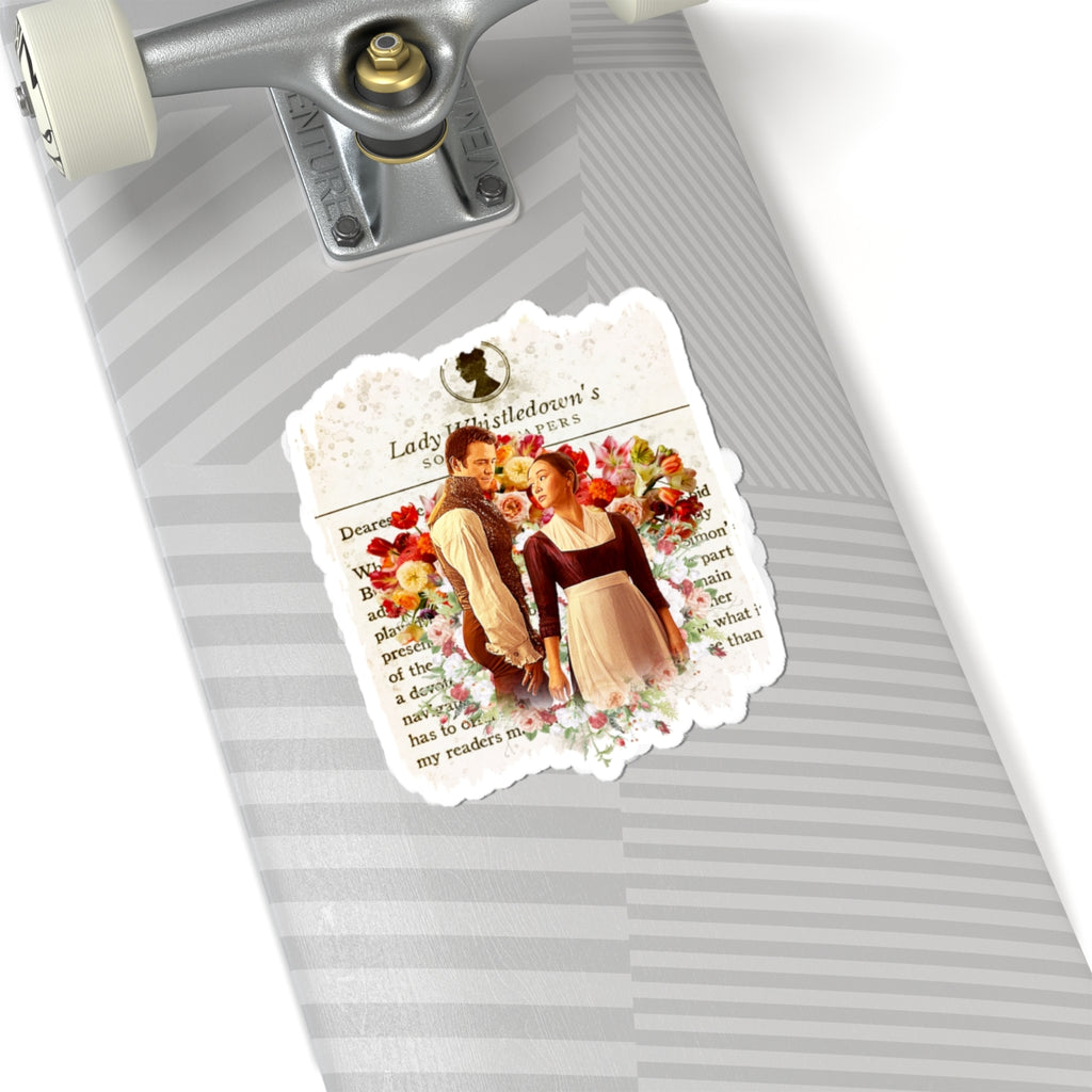 Benedict Bridgerton & Sophie Baek Maid Lady Whistledown Society Papers Netflix Sticker
