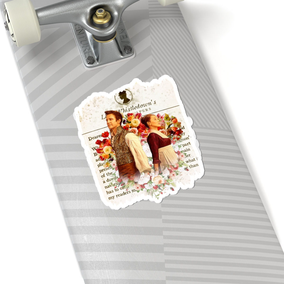 Benedict Bridgerton & Sophie Baek Back To Back Lady Whistledown Society Papers Netflix Sticker