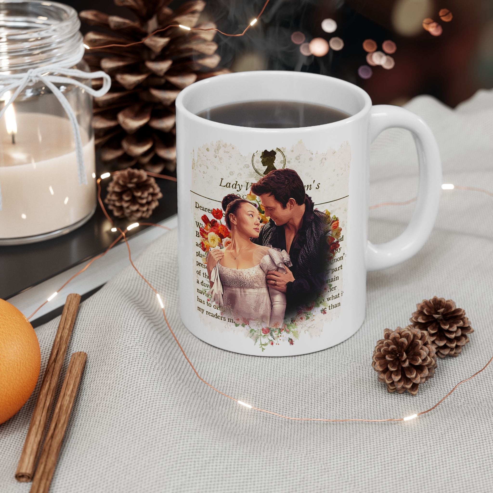 Benedict Bridgerton & Sophie Baek Lady Whistledown Society Papers Netflix Mug
