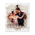 Benedict Bridgerton & Sophie Baek Lady In Silver Lady Whistledown Society Papers Netflix Throw Blanket