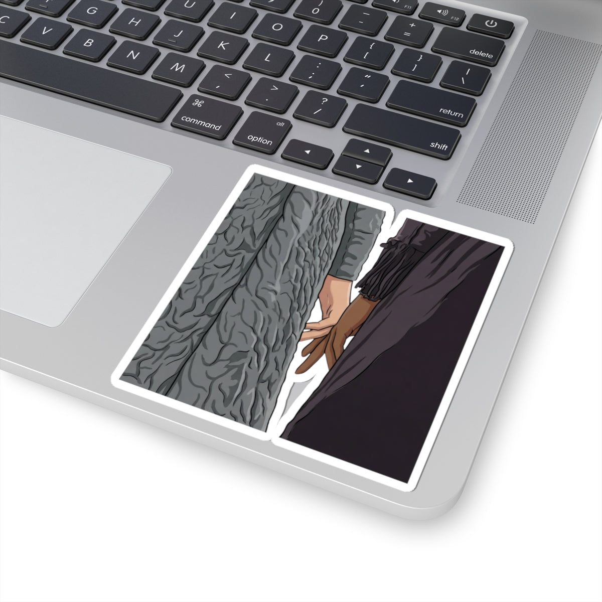 Francesca & Michaela Stirling Fingers Touching Sticker