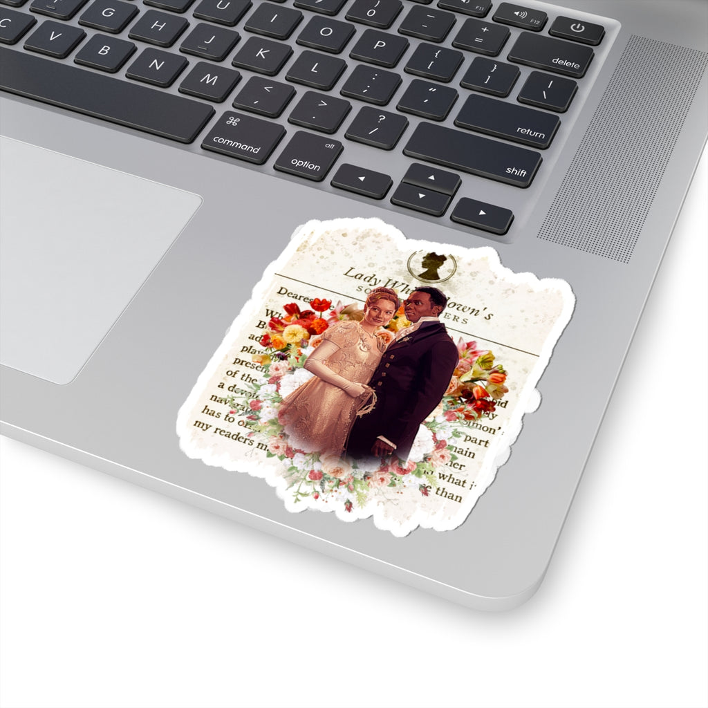 John Stirling & Francesca Bridgerton Stirling Lady Whistledown Society Papers Netflix Sticker