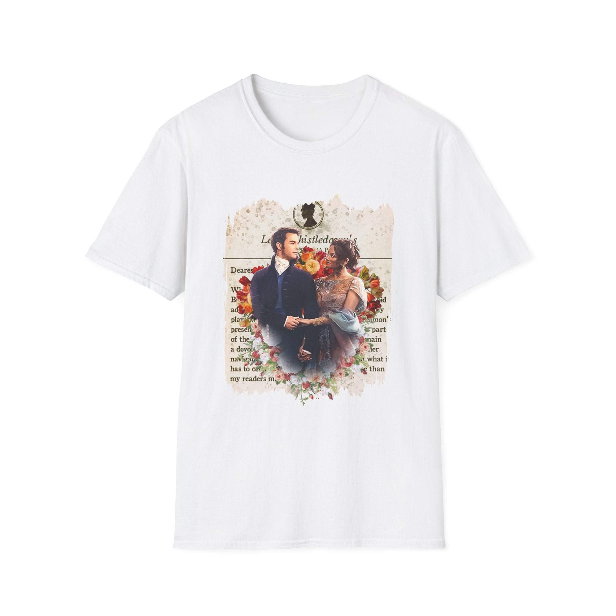 Anthony Bridgerton & Kate Bridgerton Lady Whistledown Society Papers Netflix T-Shirt