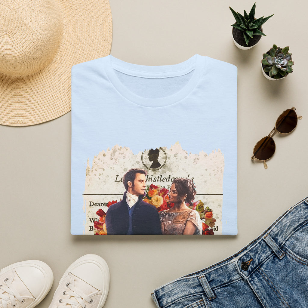 Anthony Bridgerton & Kate Bridgerton Lady Whistledown Society Papers Netflix T-Shirt