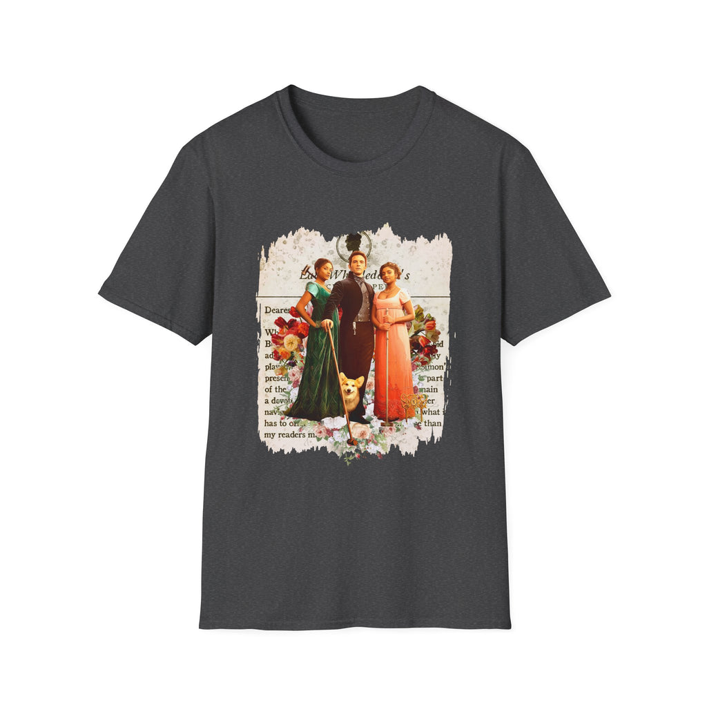 Anthony Bridgerton, Kate & Edwina Sharma & Newton Lady Whistledown Society Papers Netflix T-Shirt