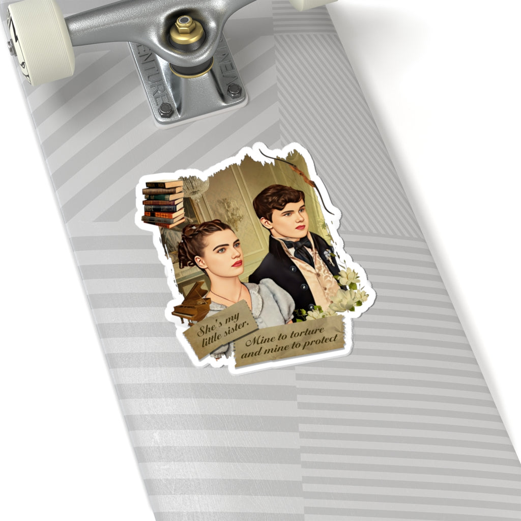 She's My Little Sister Hyacinth & Gregory Bridgerton Netflix Sticker