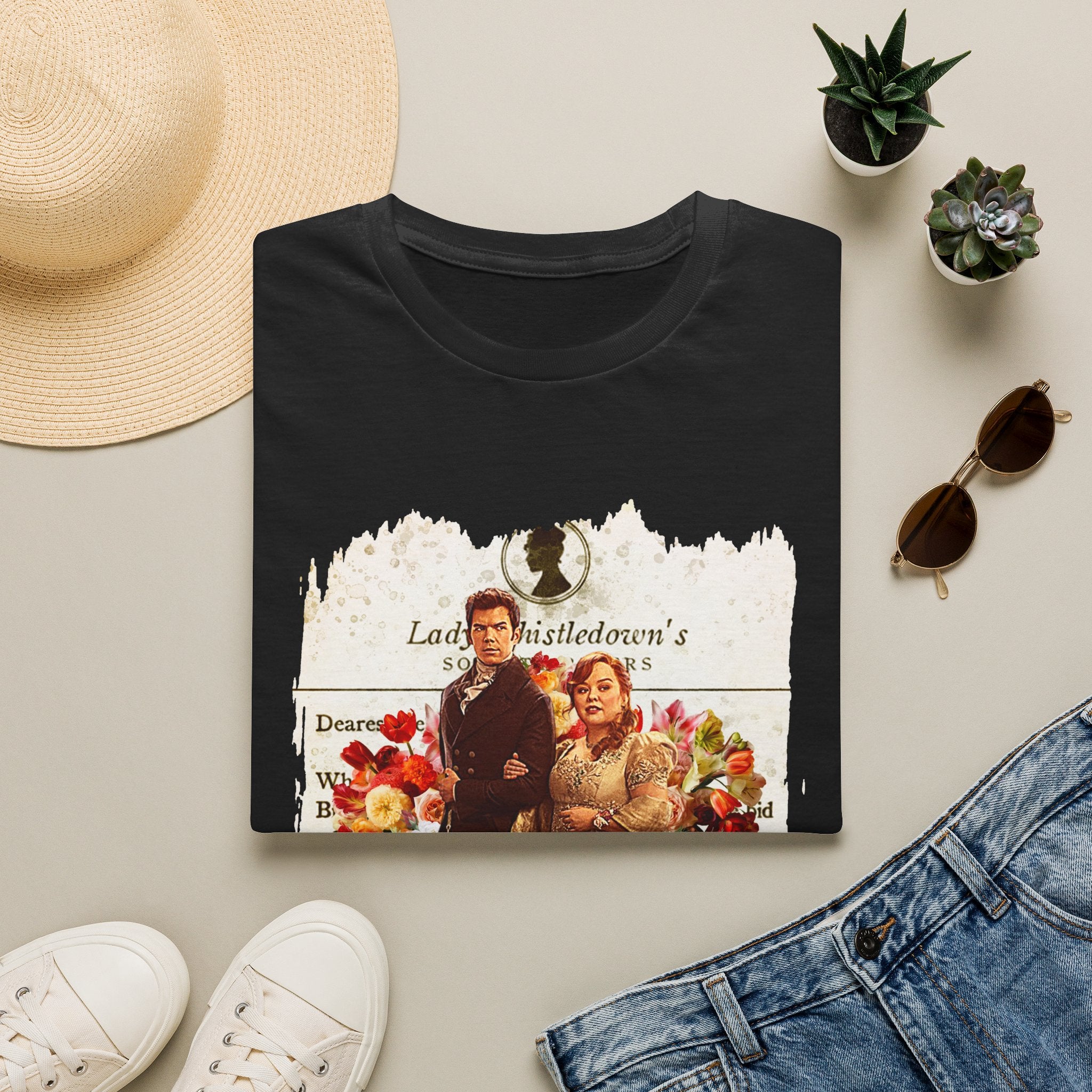 Colin Bridgerton & Penelope Bridgerton Lady Whistledown Society Papers Netflix T-Shirt