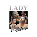 Lady In Silver 90's Bridgerton Netflix Sticker