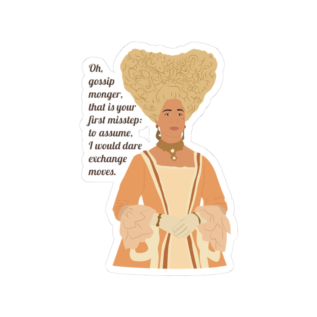 Oh Gossip Monger Queen Charlotte Bridgerton Netflix Sticker