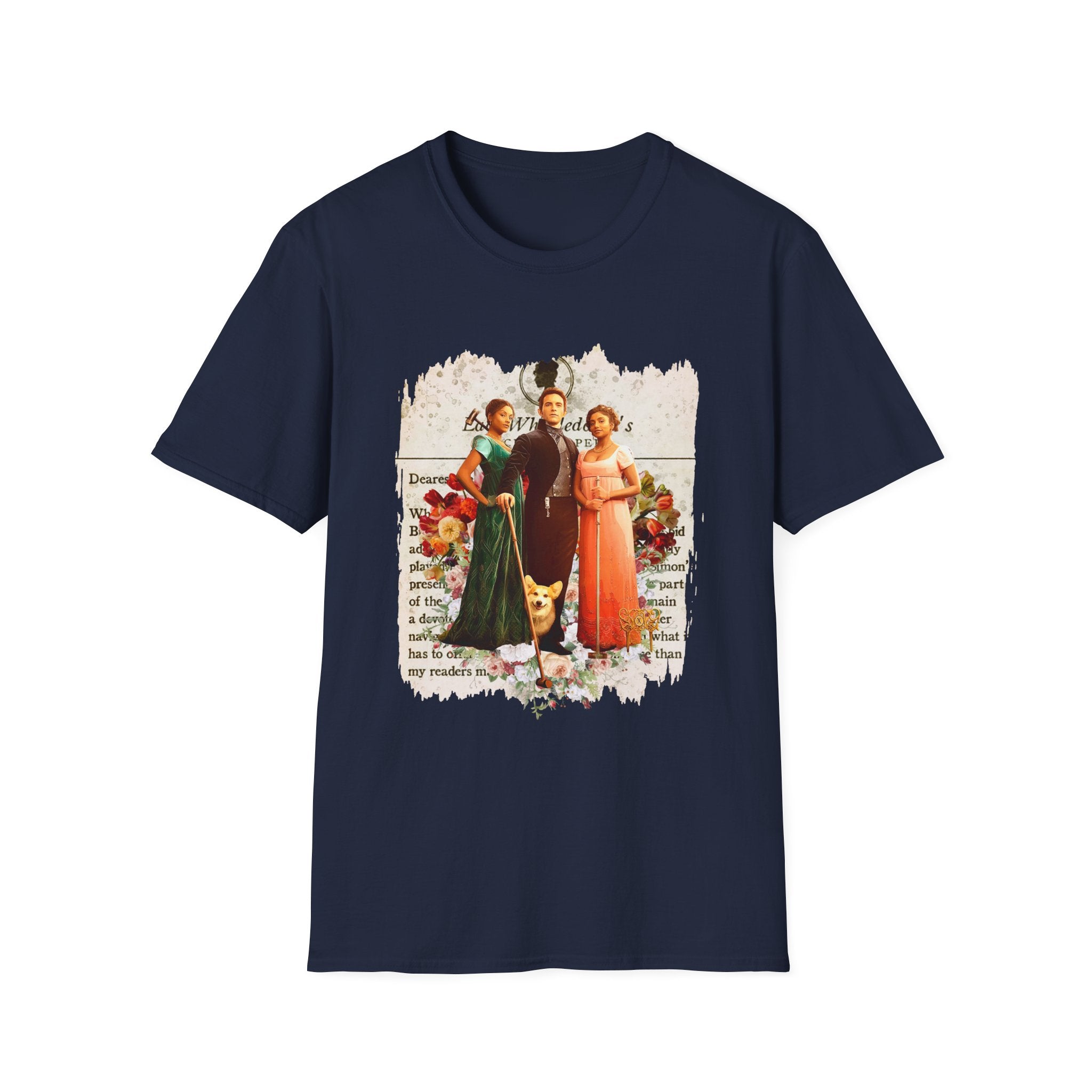 Anthony Bridgerton, Kate & Edwina Sharma & Newton Lady Whistledown Society Papers Netflix T-Shirt