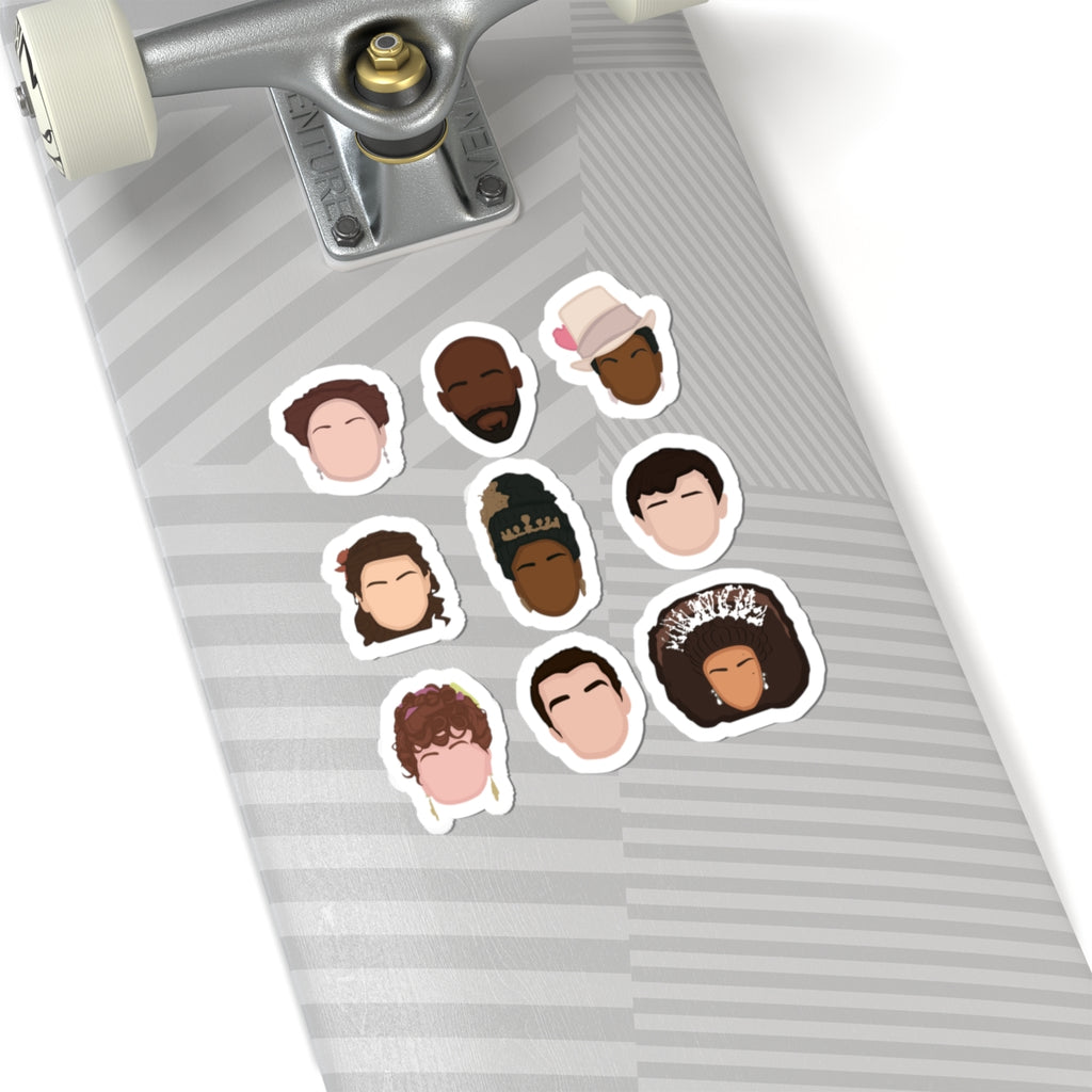 Bridgerton's Lady Danbury, Violet, Portia, Hyacinth, Gregory, Marcus, King George, Queen Charlotte Emoji  Bridgerton Netflix Sticker