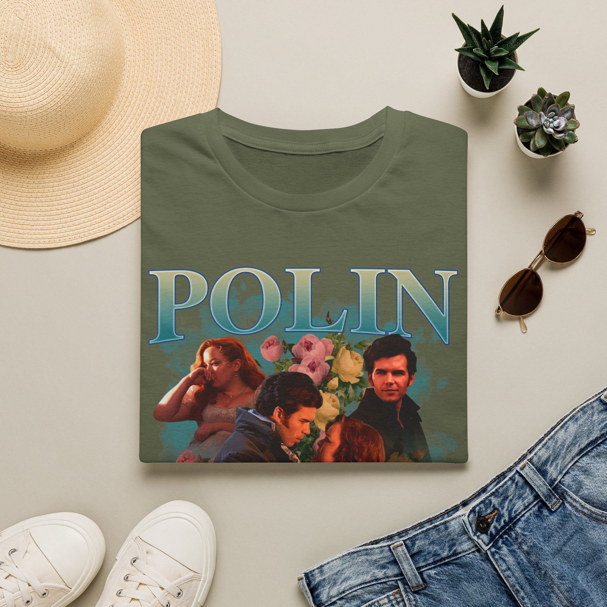 Polin 90's Colin & Penelope Bridgerton Netflix T-Shirt