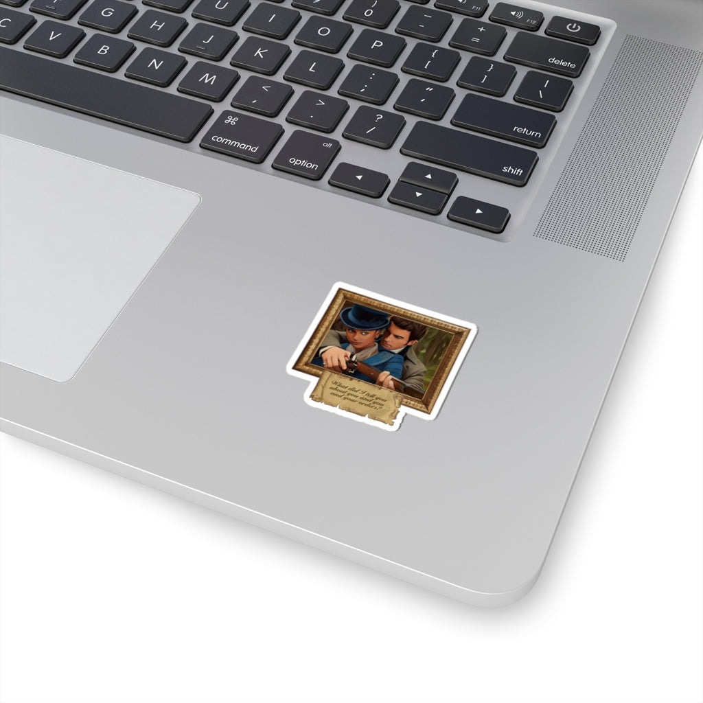 Kate & Anthony TVWLM Quote Bridgerton Frame Portrait Netflix Sticker