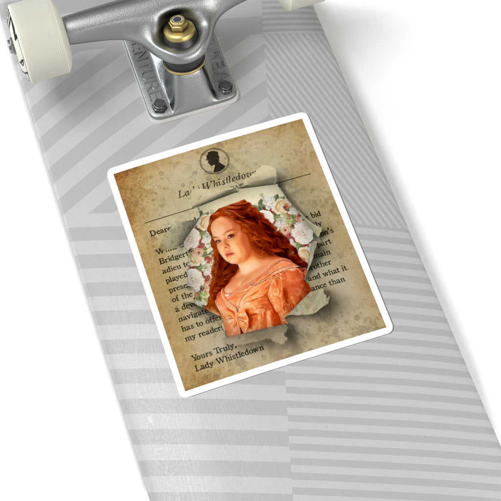 Lady Whistledown Society Papers Penenlope Featherington Bridgerton Netflix Sticker