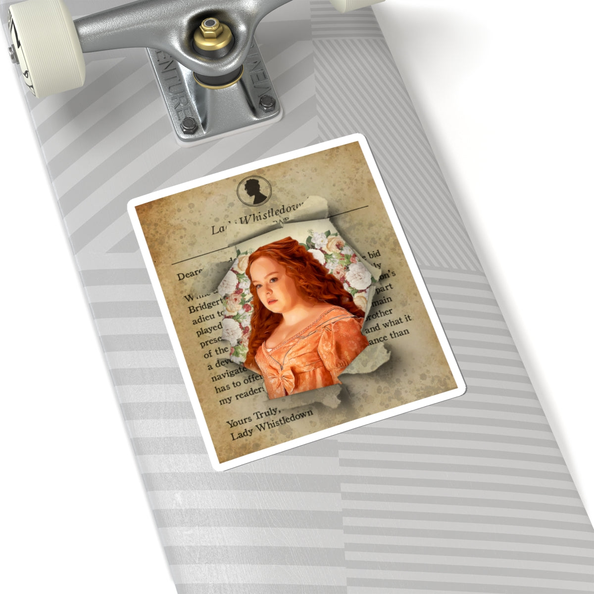 Lady Whistledown Society Papers Penenlope Featherington Bridgerton Netflix Sticker