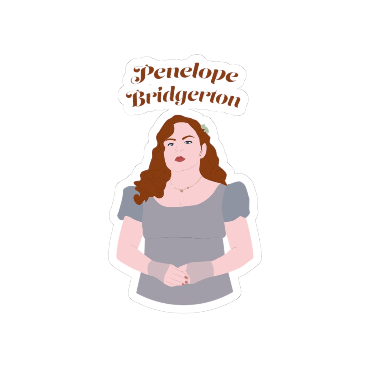 Penelope Bridgerton Blue Bridgerton Netflix Sticker