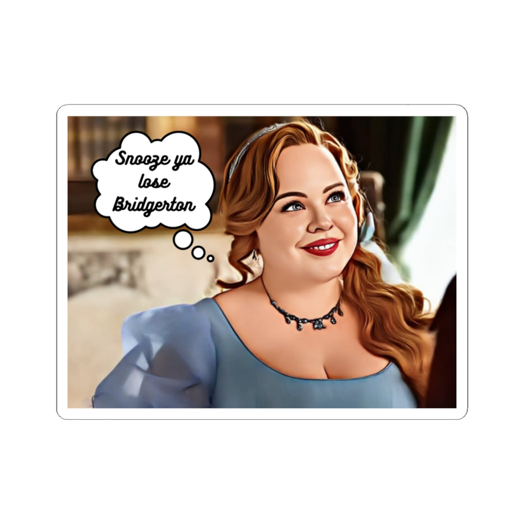 Penelope Featherington Snooze Ya Lose Bridgerton Netflix Funny Sticker