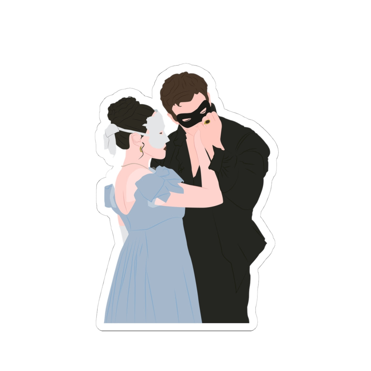 Benedict & Sophie Benophie Masquerade Ball Dance Bridgerton Netflix Sticker