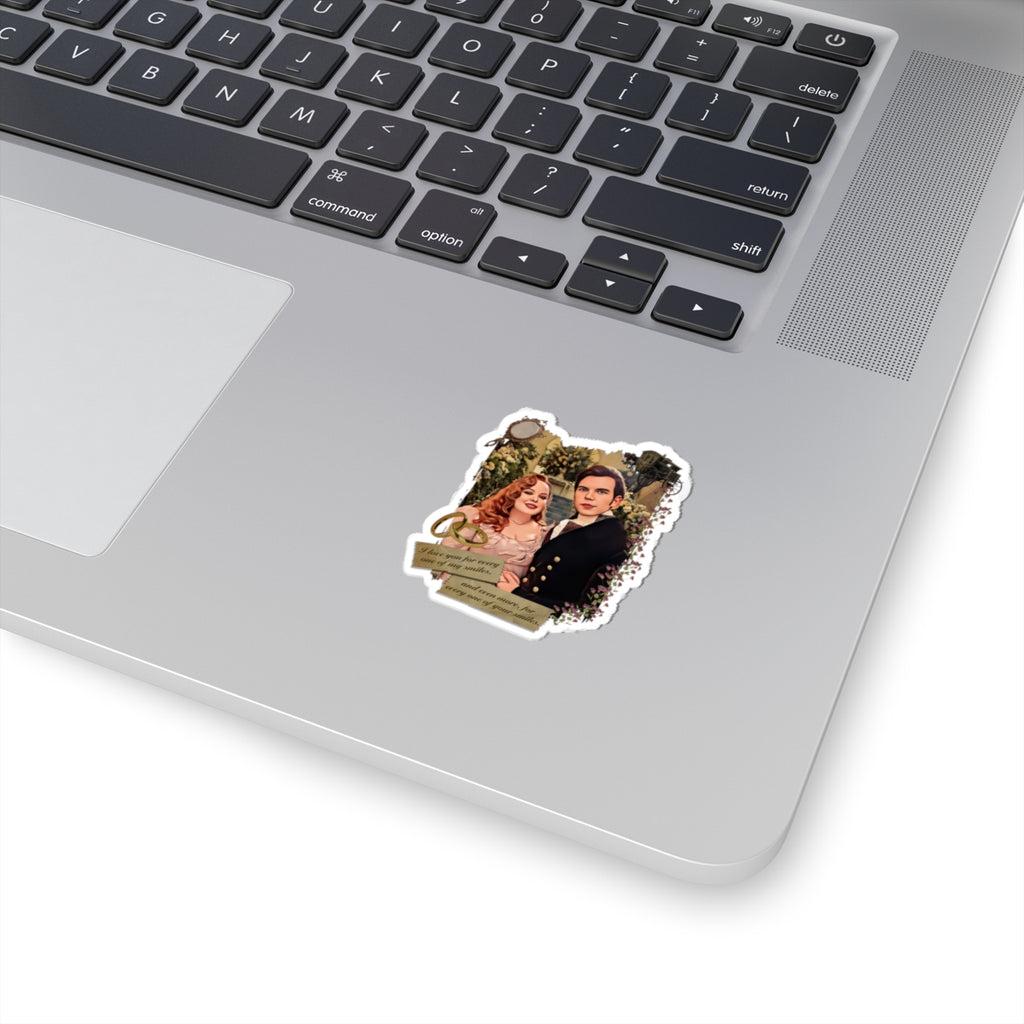 Colin & Penelope Bridgerton Polin Portrait Netflix Sticker