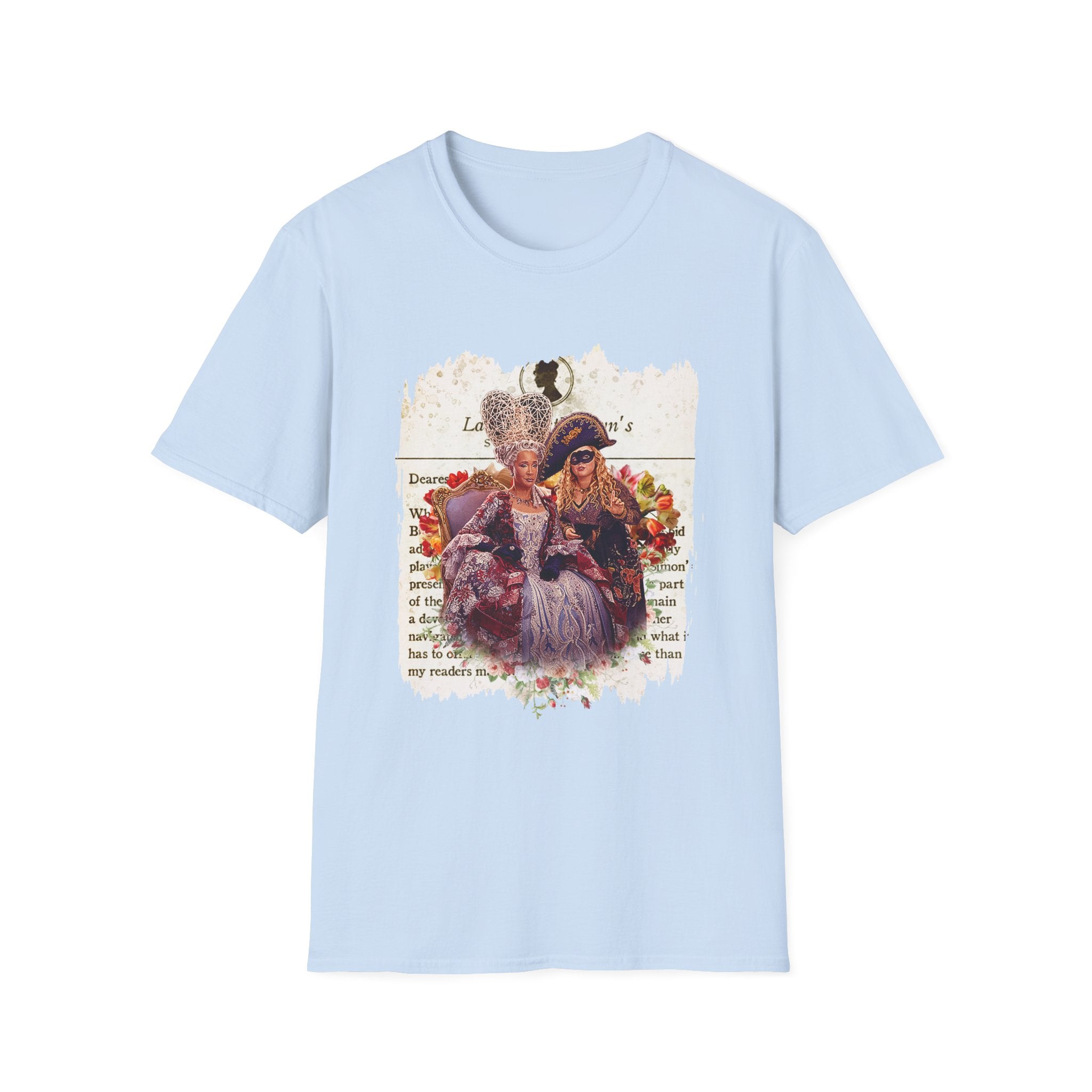 Queen Charlotte & Penelope Bridgerton Lady Whistledown Society Papers Netflix T-Shirt