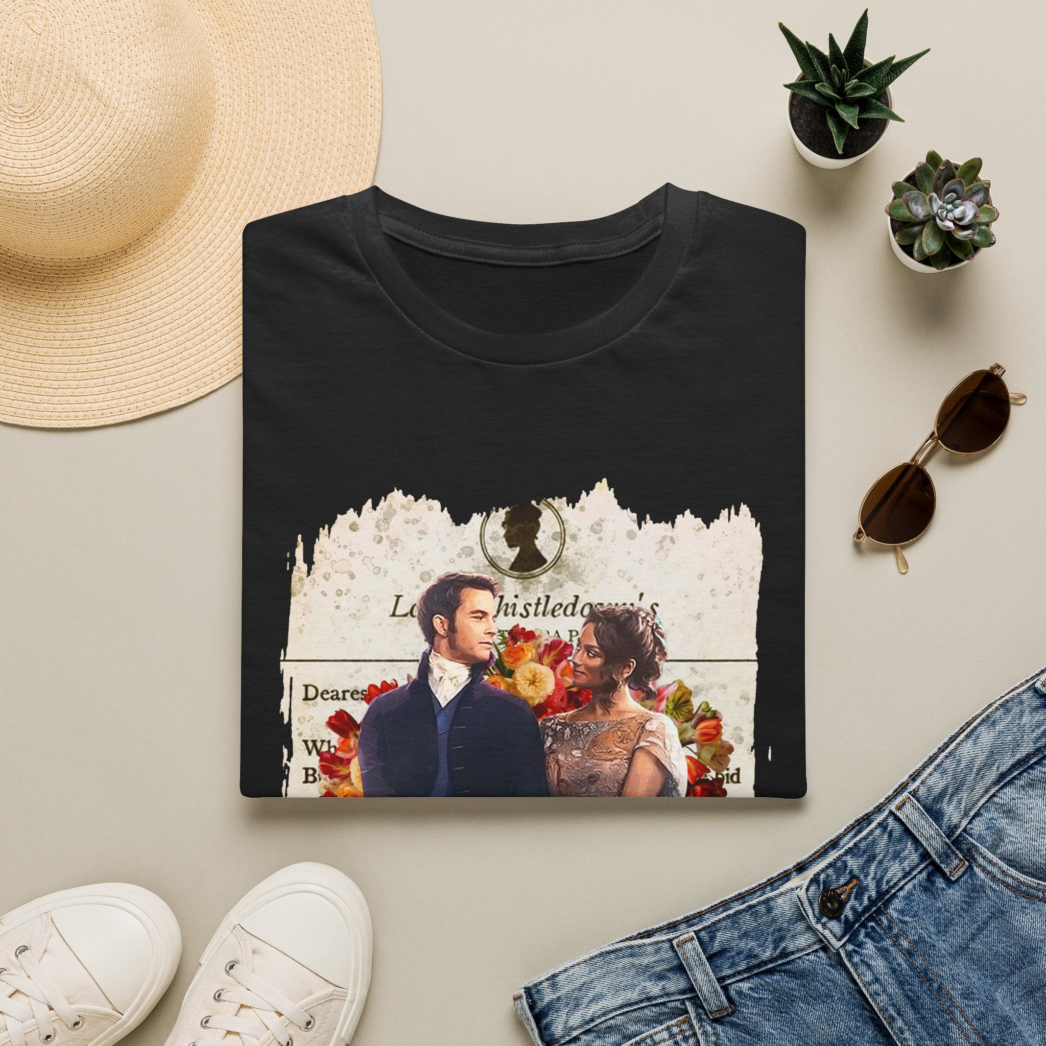 Anthony Bridgerton & Kate Bridgerton Lady Whistledown Society Papers Netflix T-Shirt