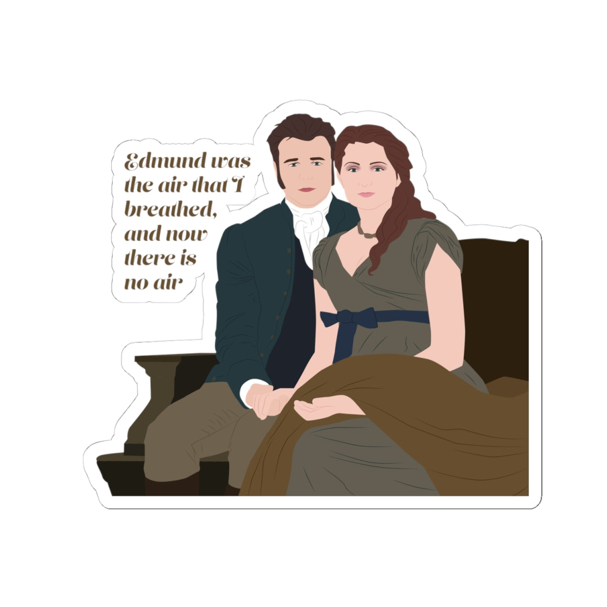 Edmund Was The Air That I Breathed Violet Bridgerton Netflix Sticker
