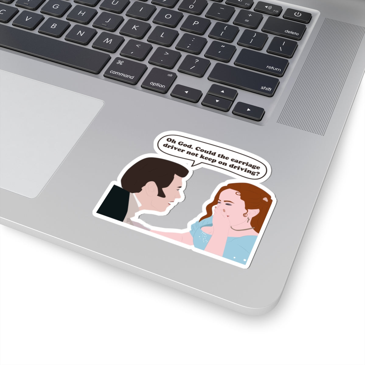 Oh God. Could The Carriage Driver Not Keep On Driving? Colin & Penelope Bridgerton Netflix Sticker